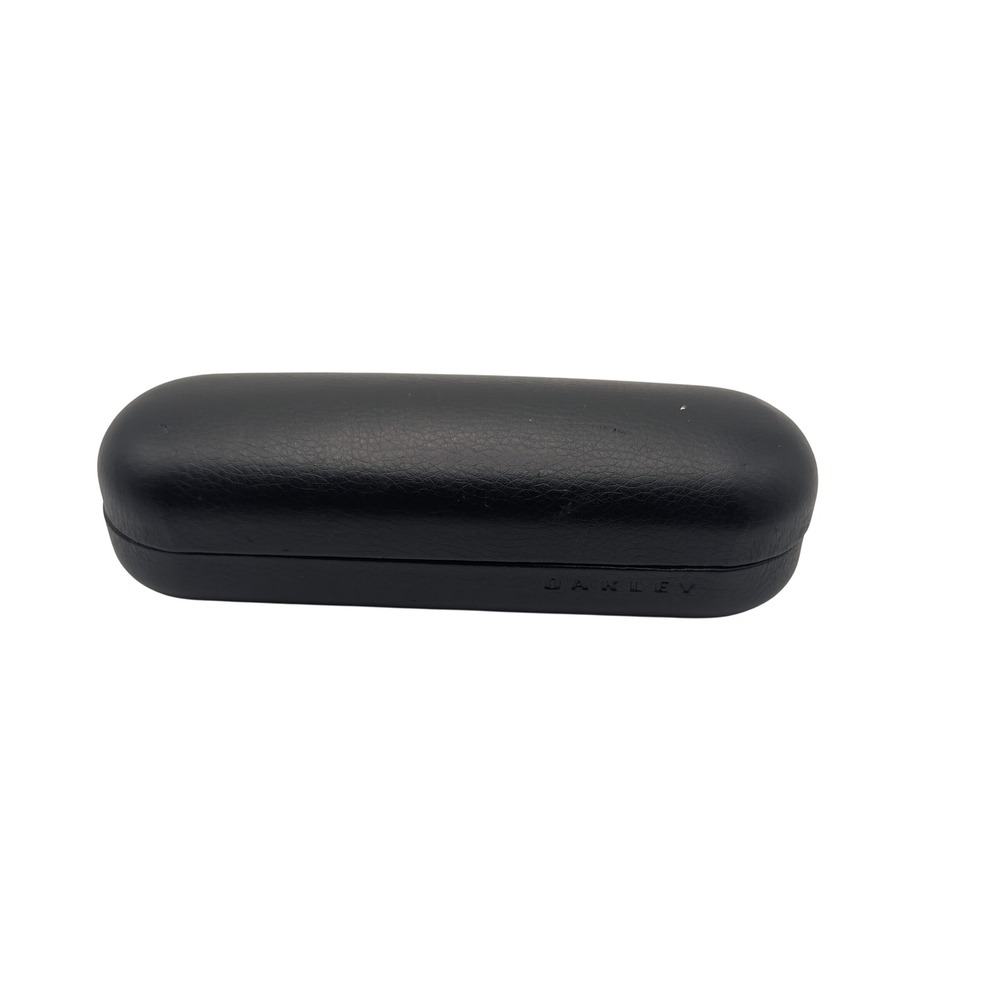 Oakley Eyeglass Case Black Hard Shell Protective Clamshell Logo